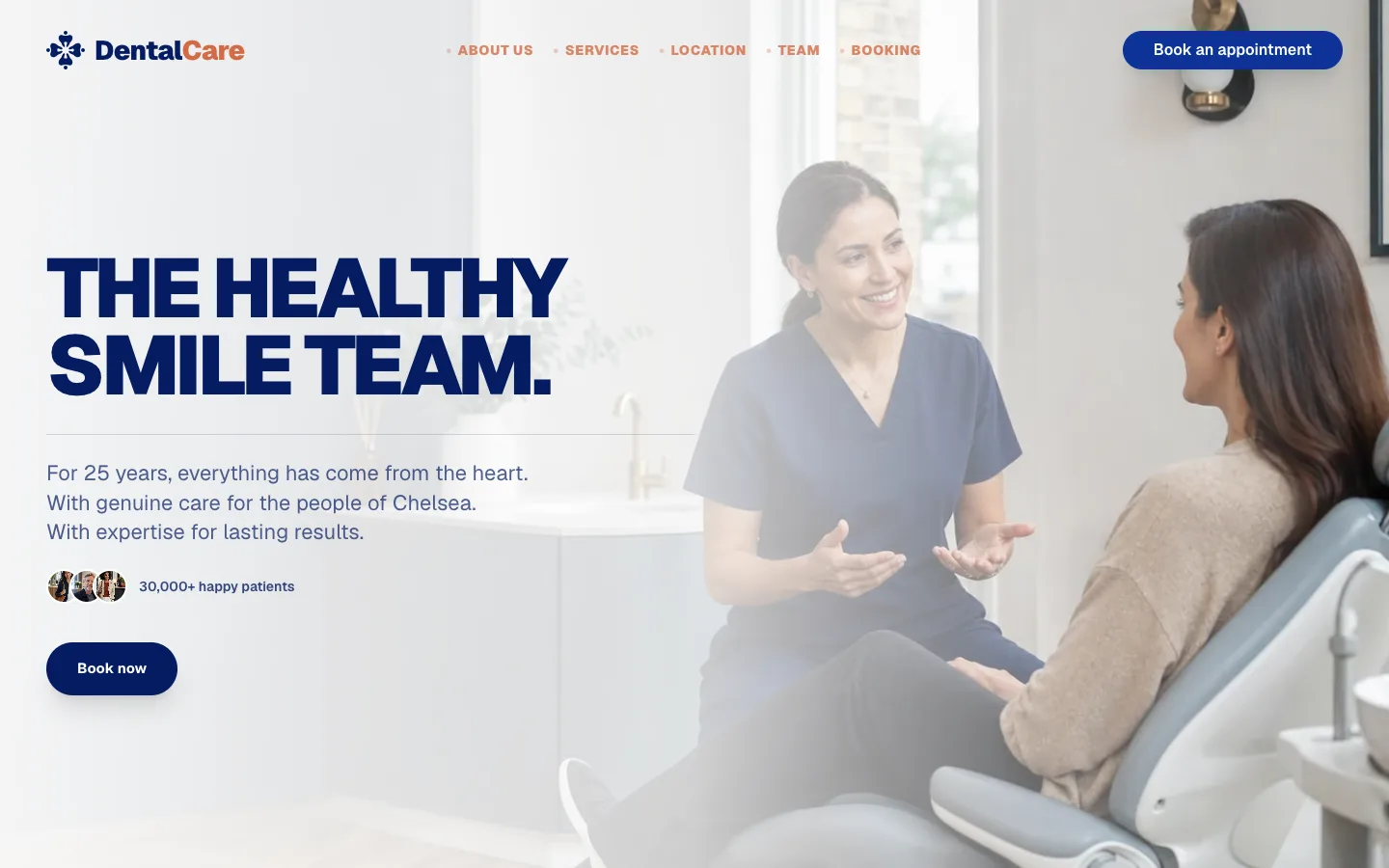 DentalCare Chelsea homepage